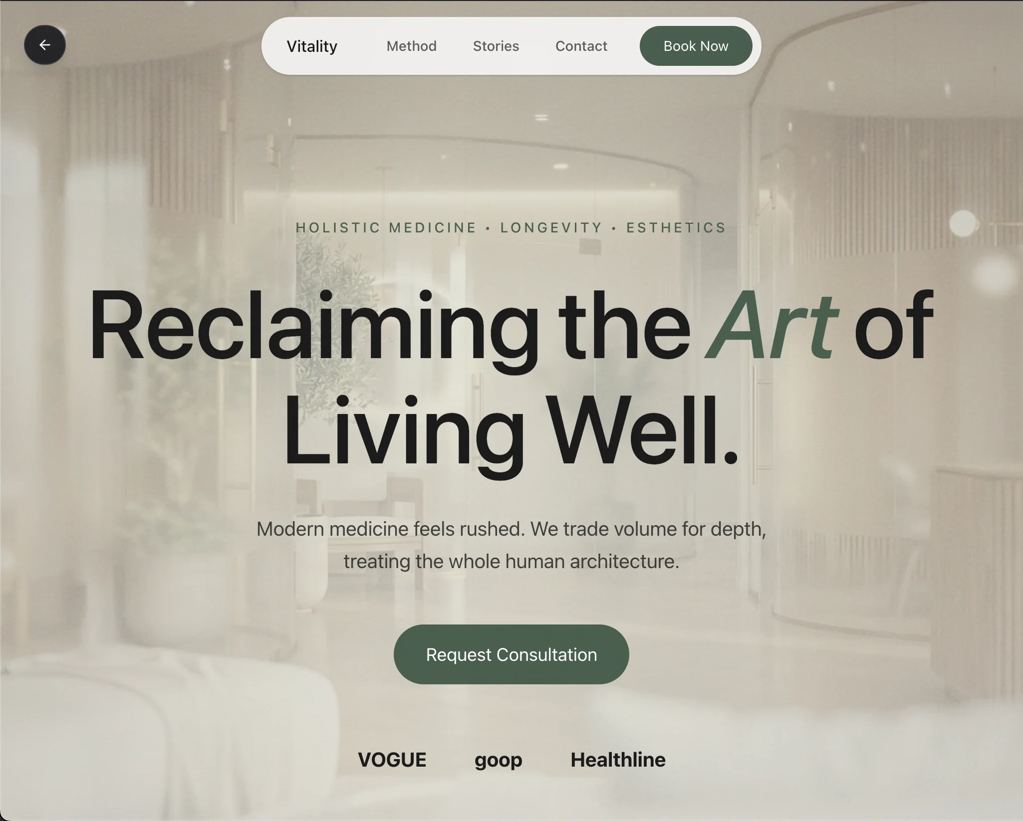 Clinic Design - Vitality Architecture